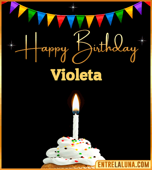 GiF Happy Birthday Violeta